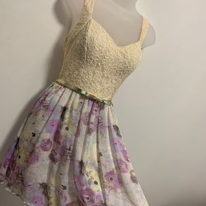 Lace and Floral Sundress